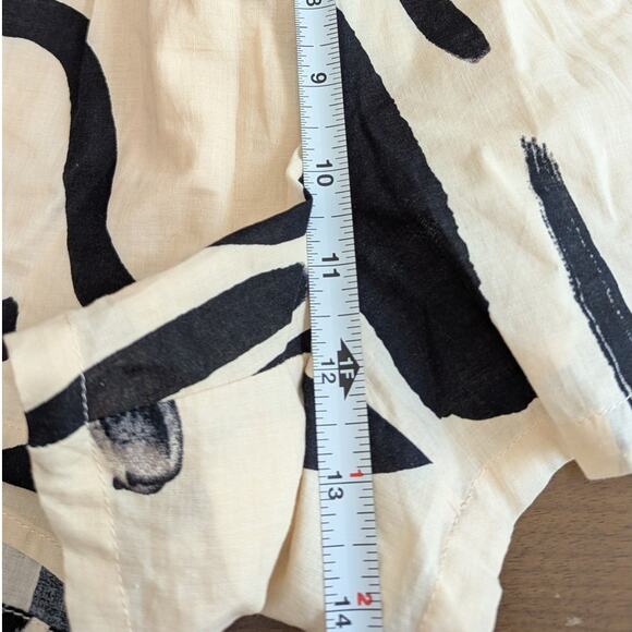 Seven Wonders Sand/Black York Cotton High Waist Mini Shorts, size S - Picture 6 of 8